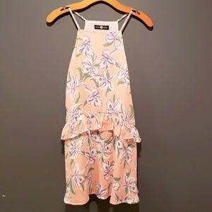 Daisy Street Floral Drop Hem Dress